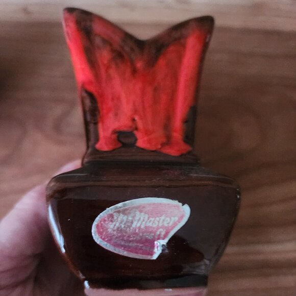 Mini Vase - Orange/Red Drip Glaze Made in Canada Pottery - Picture 1 of 5